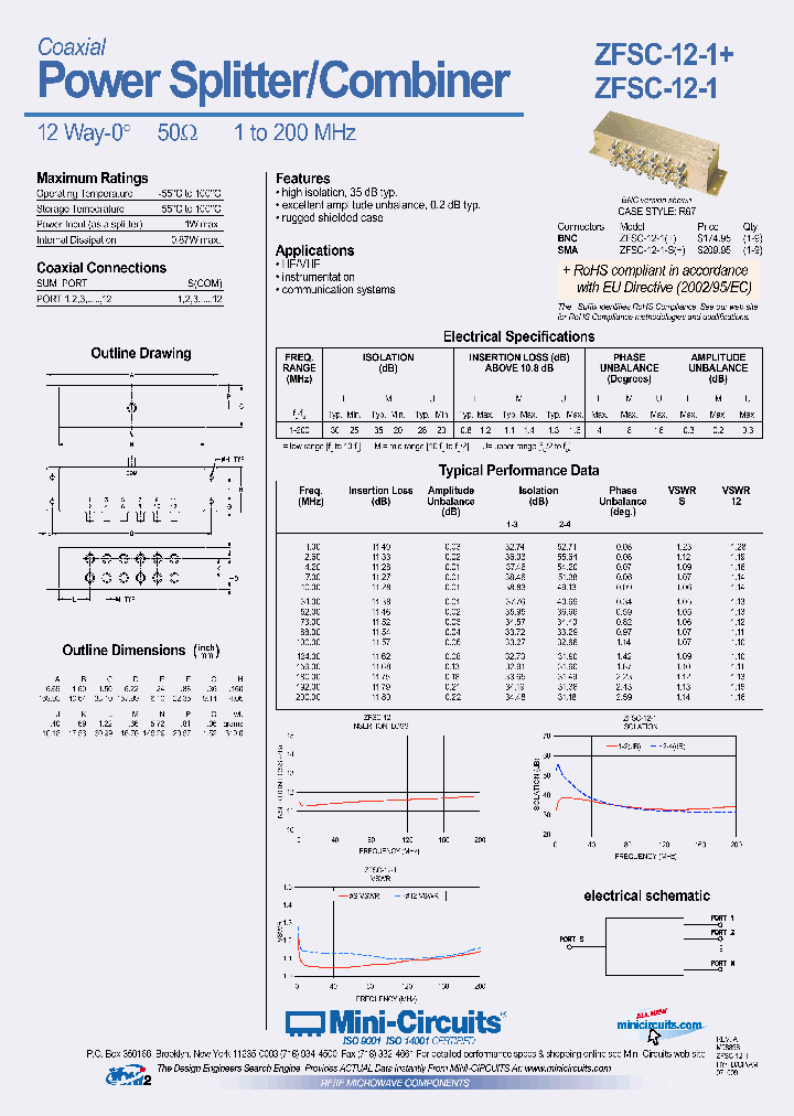 ZFSC-12-1_4189843.PDF Datasheet