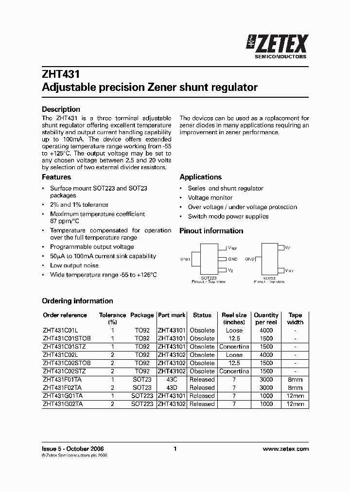 ZHT431C01STOB_4173757.PDF Datasheet