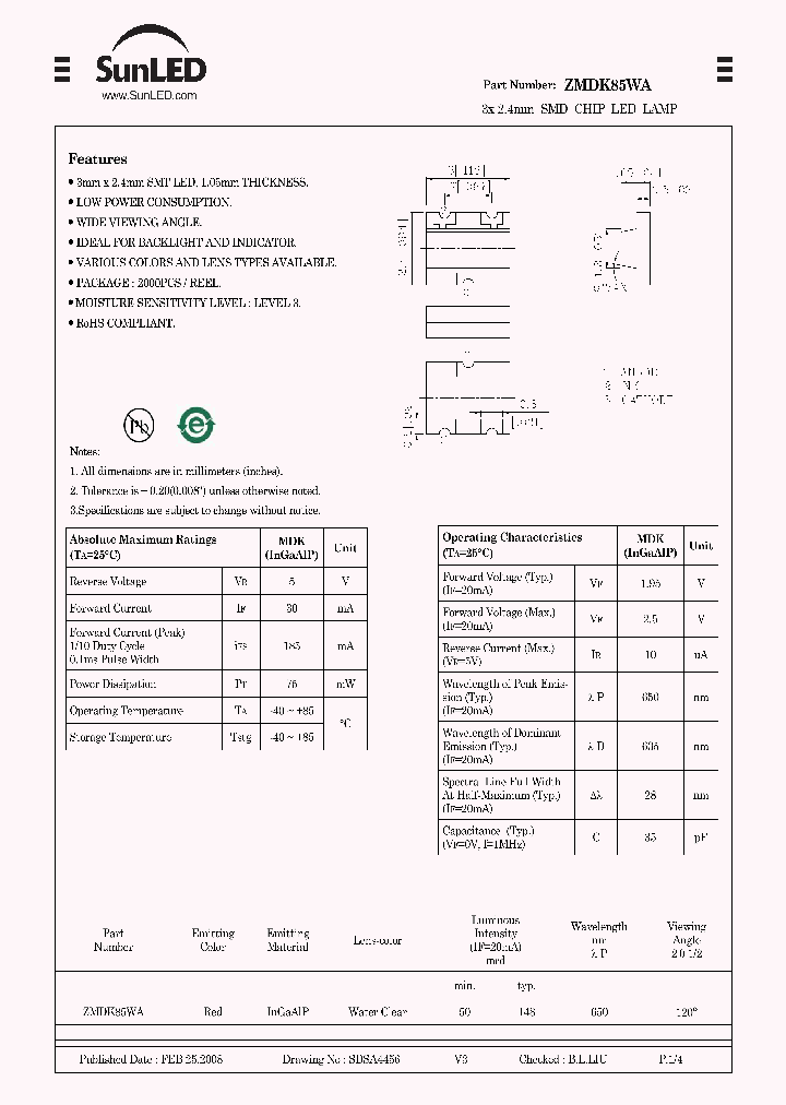 ZMDK85WA_4228052.PDF Datasheet