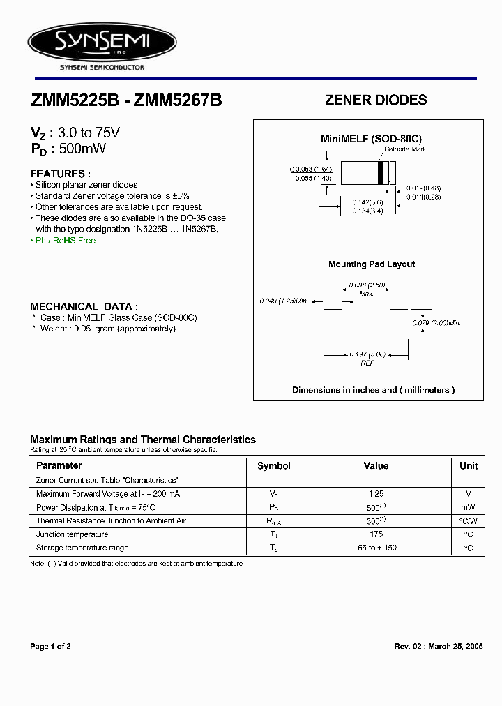 ZMM5234B_4459136.PDF Datasheet
