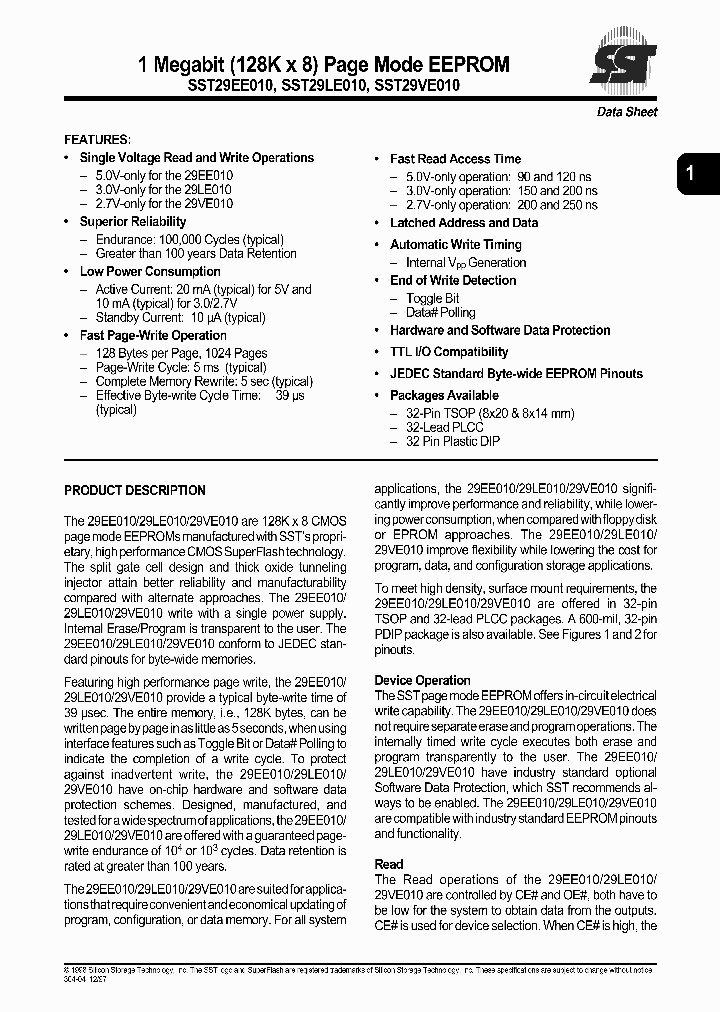 29EE010_965653.PDF Datasheet