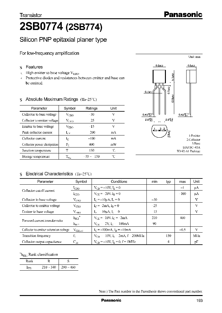 2SB0774_965856.PDF Datasheet