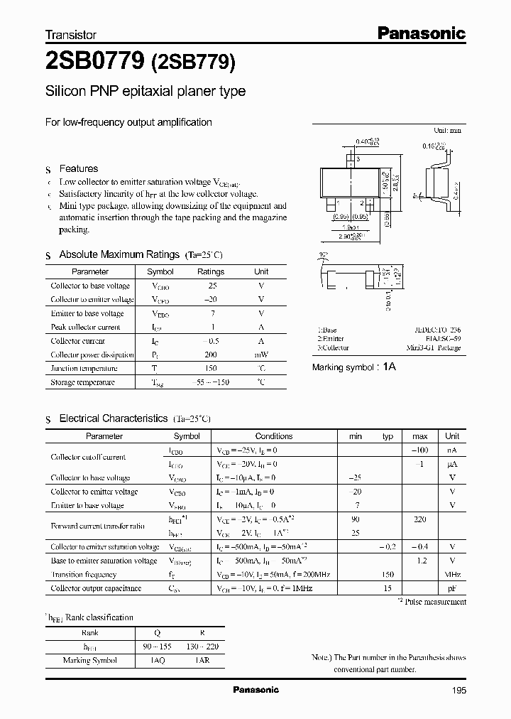 2SB0779_965857.PDF Datasheet