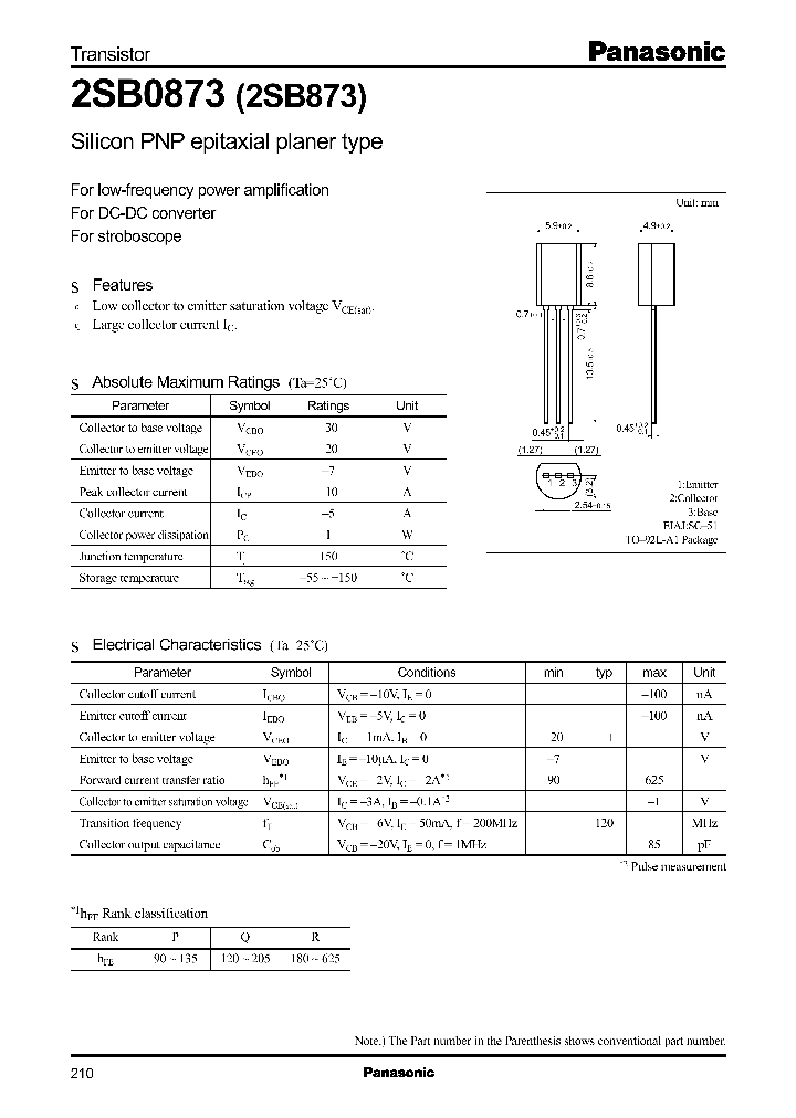 2SB0873_965863.PDF Datasheet