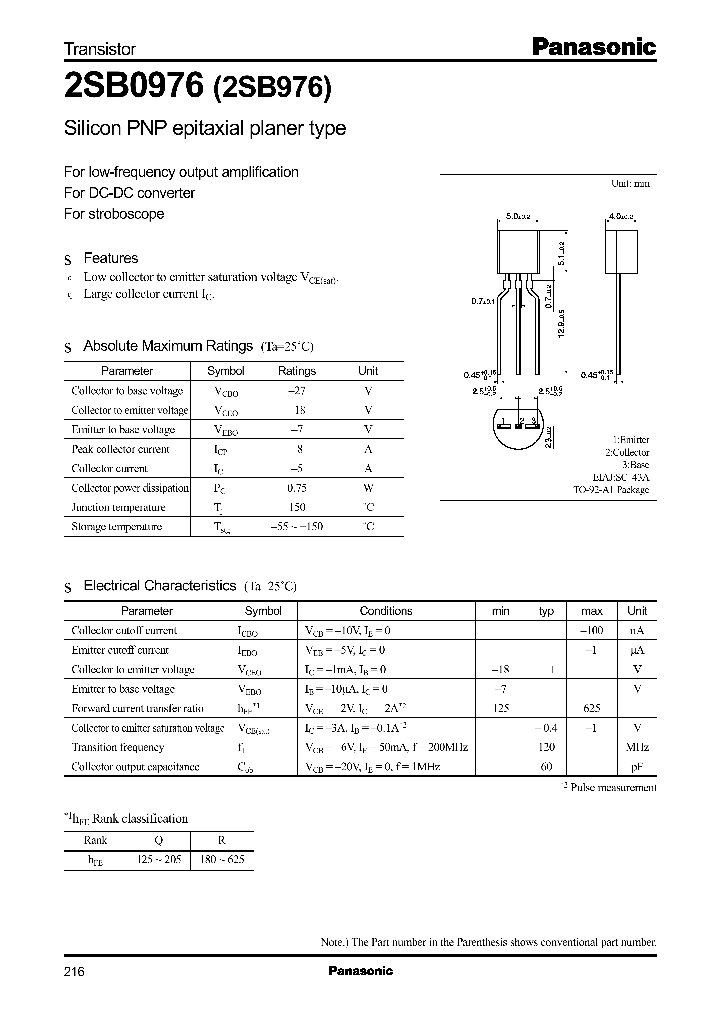 2SB0976_965866.PDF Datasheet