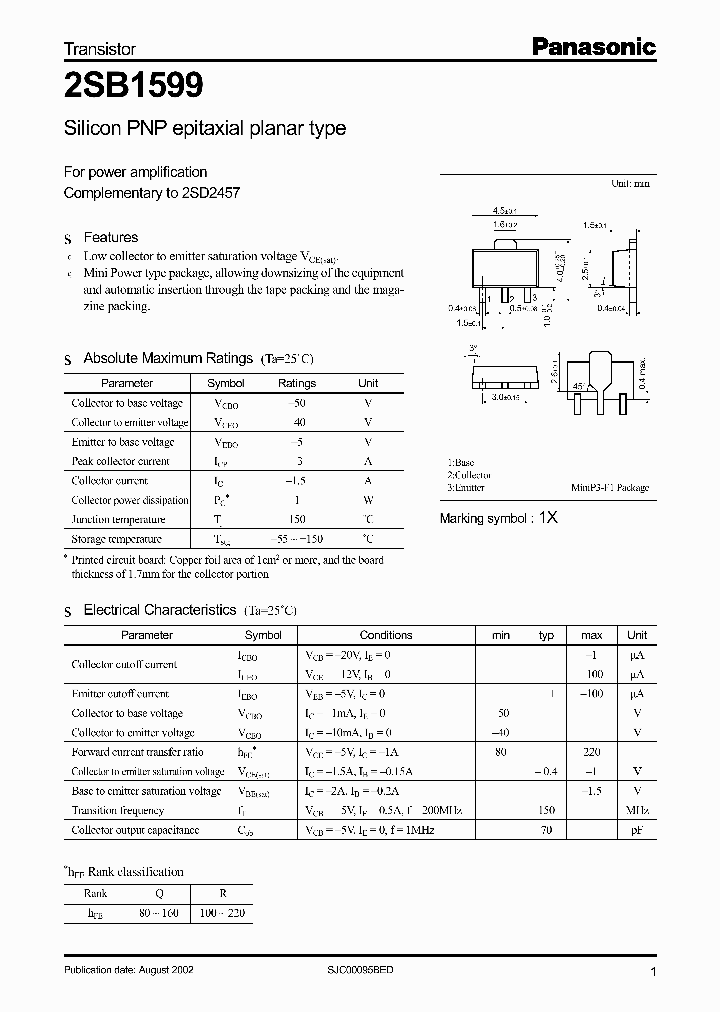2SB1599_965929.PDF Datasheet