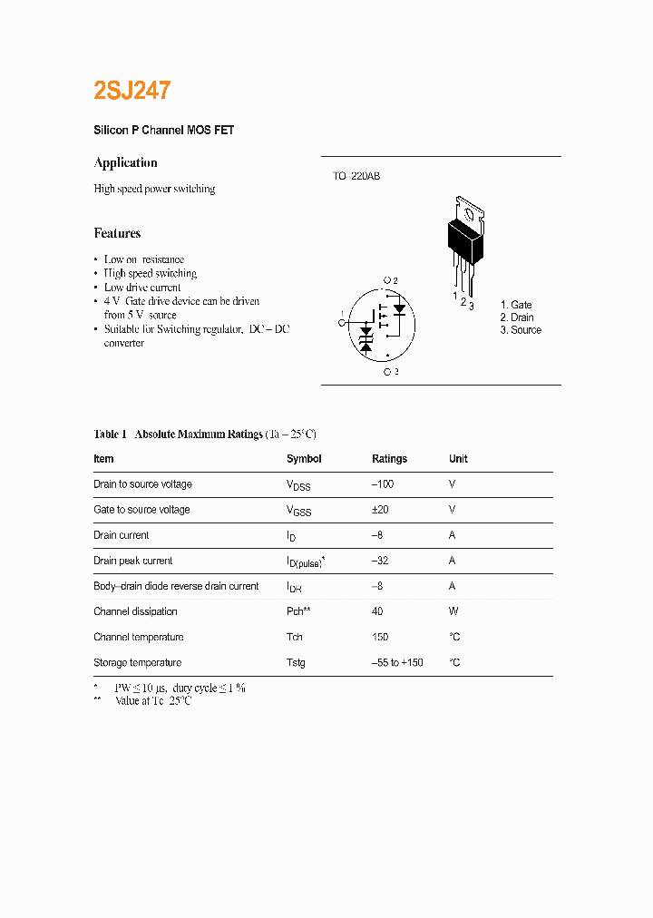 2SJ247_966635.PDF Datasheet