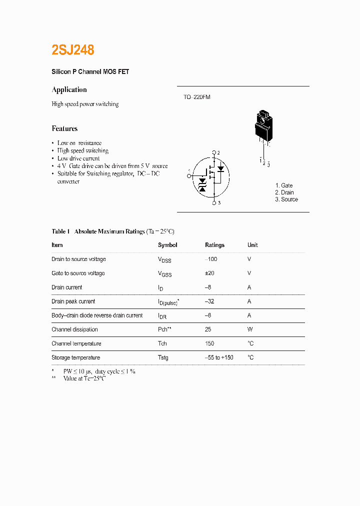 2SJ248_966636.PDF Datasheet