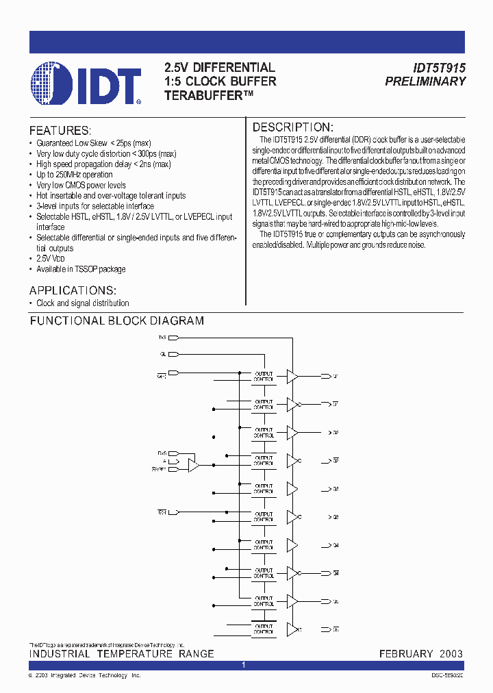5T915DATASHEET_969168.PDF Datasheet