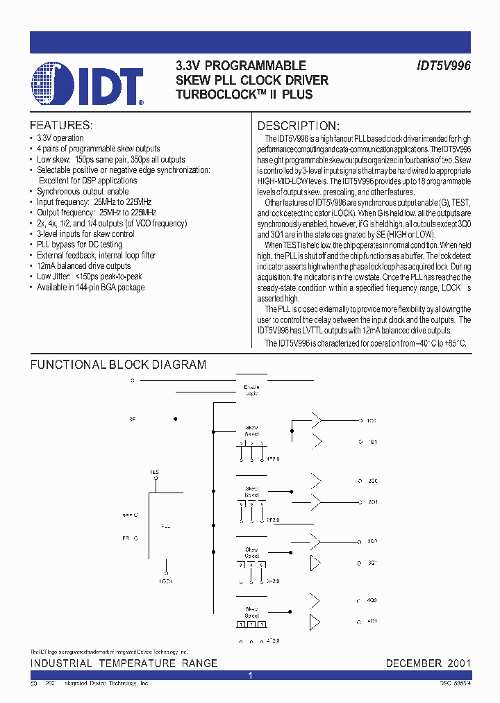 IDT5V996_925575.PDF Datasheet