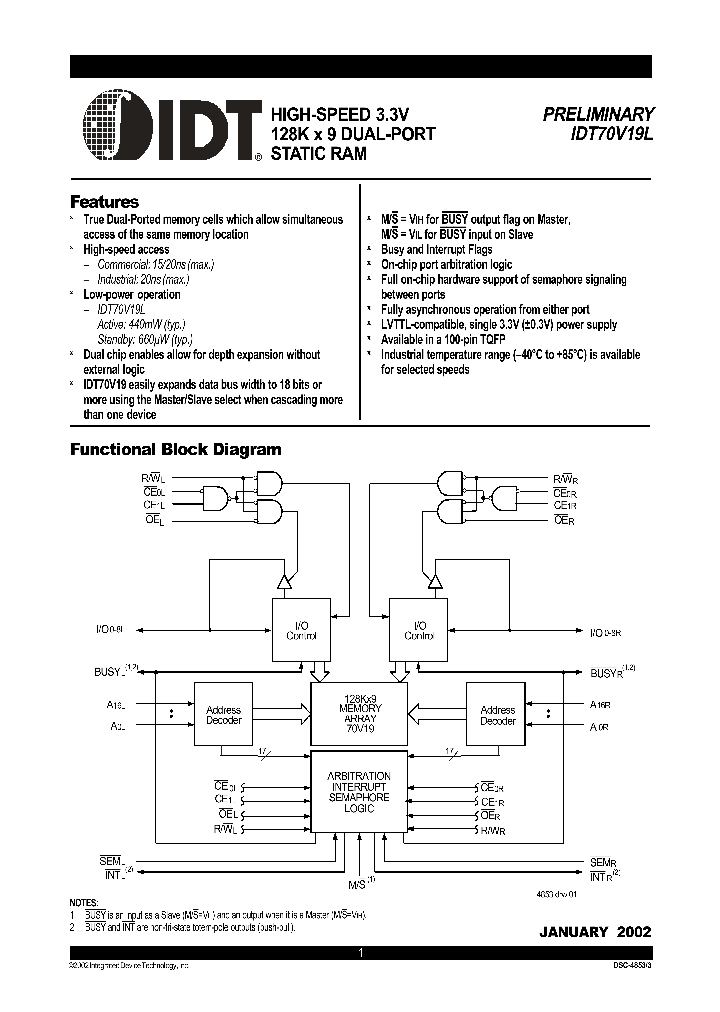 70V19DS22792_970290.PDF Datasheet