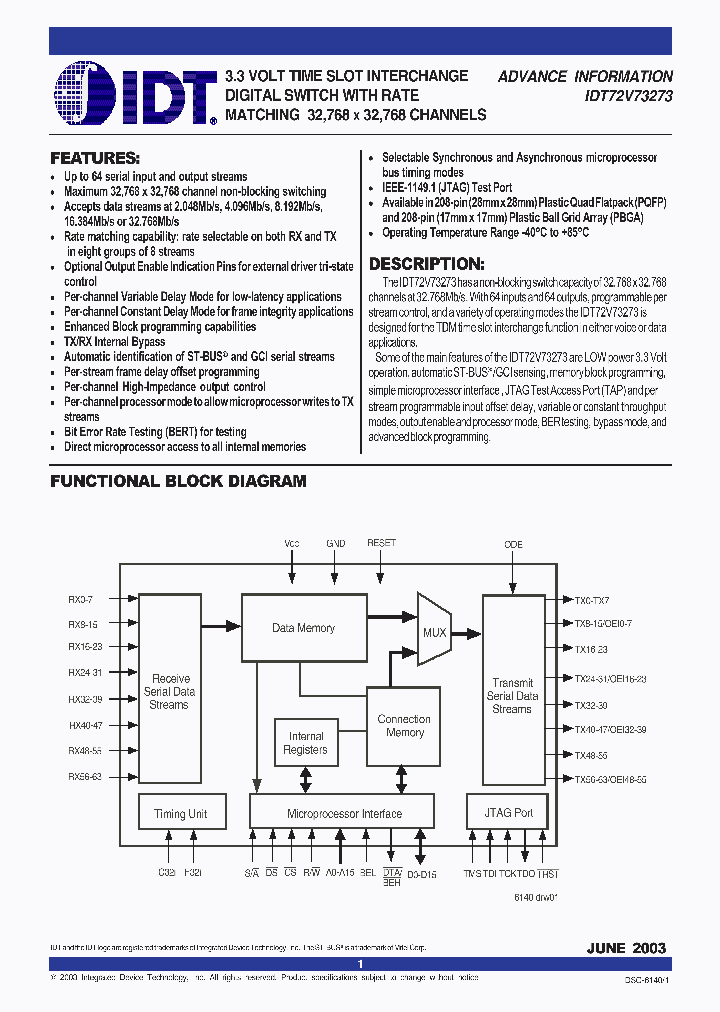 72V73273DS_970492.PDF Datasheet