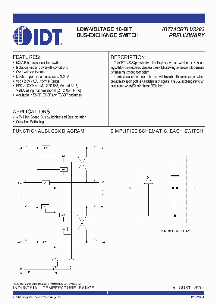 74CBTLV3383DS84117_970850.PDF Datasheet