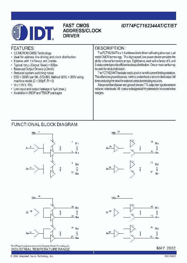 74FCT162344TDS14586_971035.PDF Datasheet
