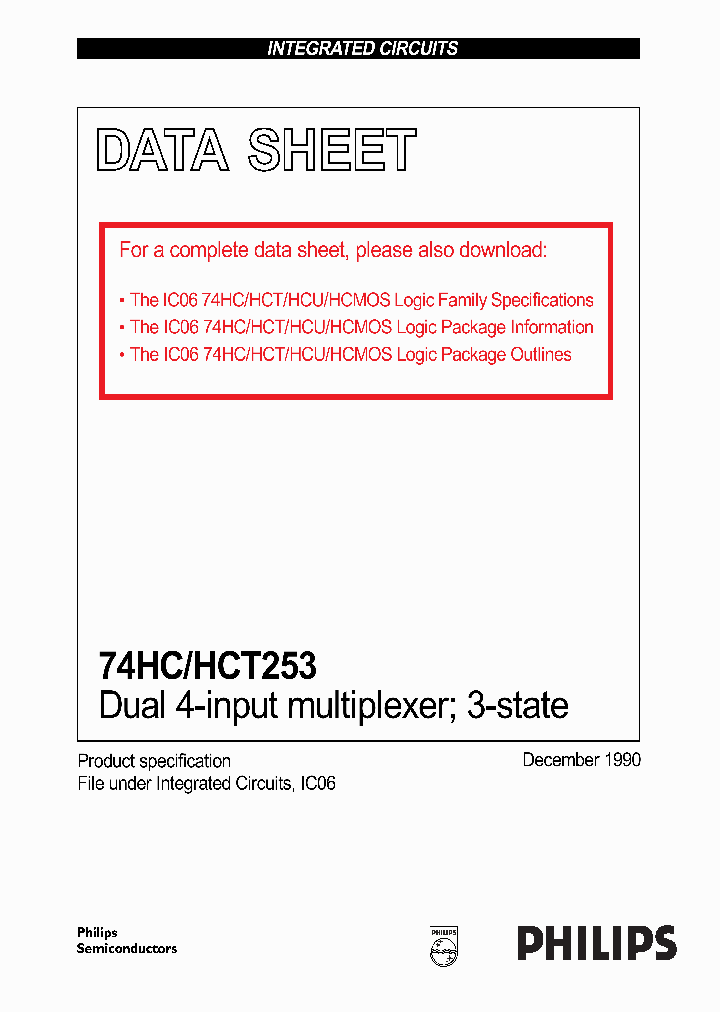 74HCHCT253CNV2_971148.PDF Datasheet