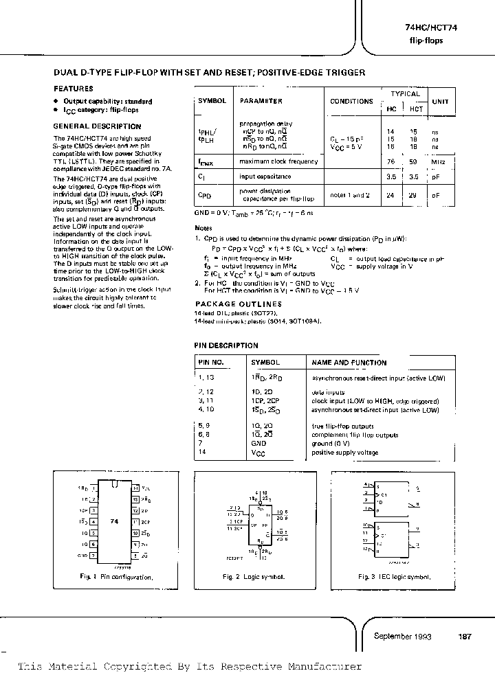 74HC74D_971220.PDF Datasheet