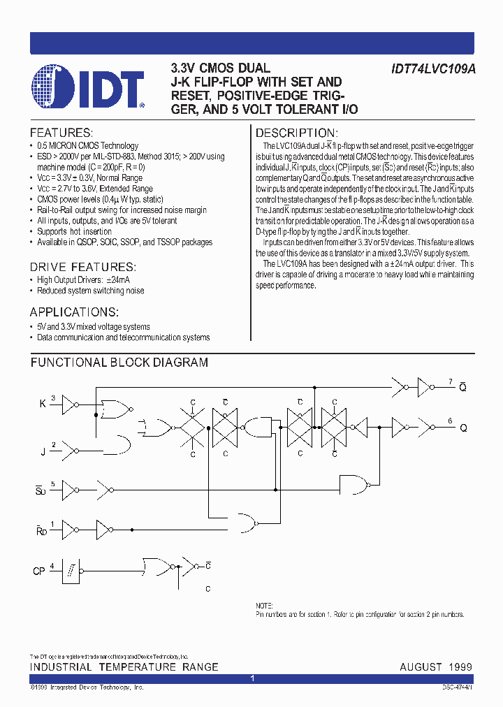 74LVC109ADS69548_971322.PDF Datasheet