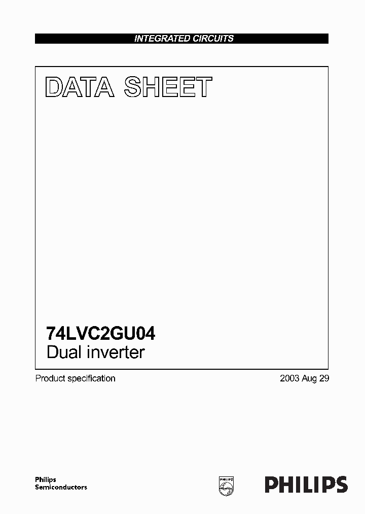 74LVC2GU04_971386.PDF Datasheet