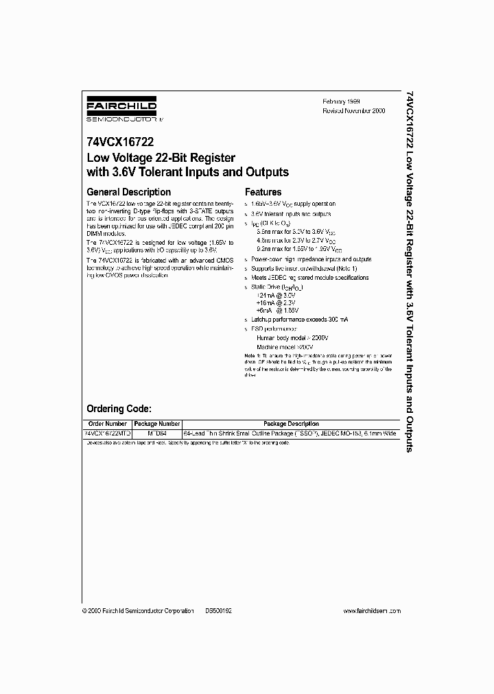 74VCX16722_971556.PDF Datasheet