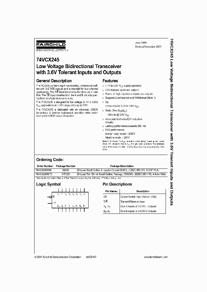 74VCX245_971561.PDF Datasheet