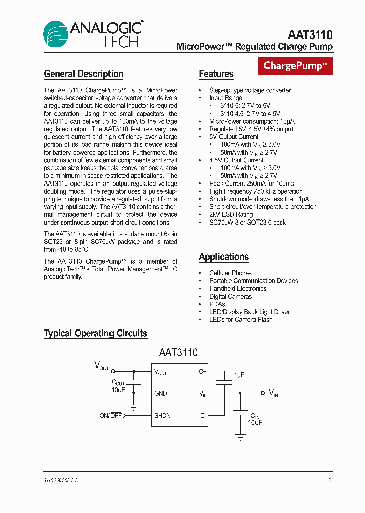 AAT3110_973625.PDF Datasheet