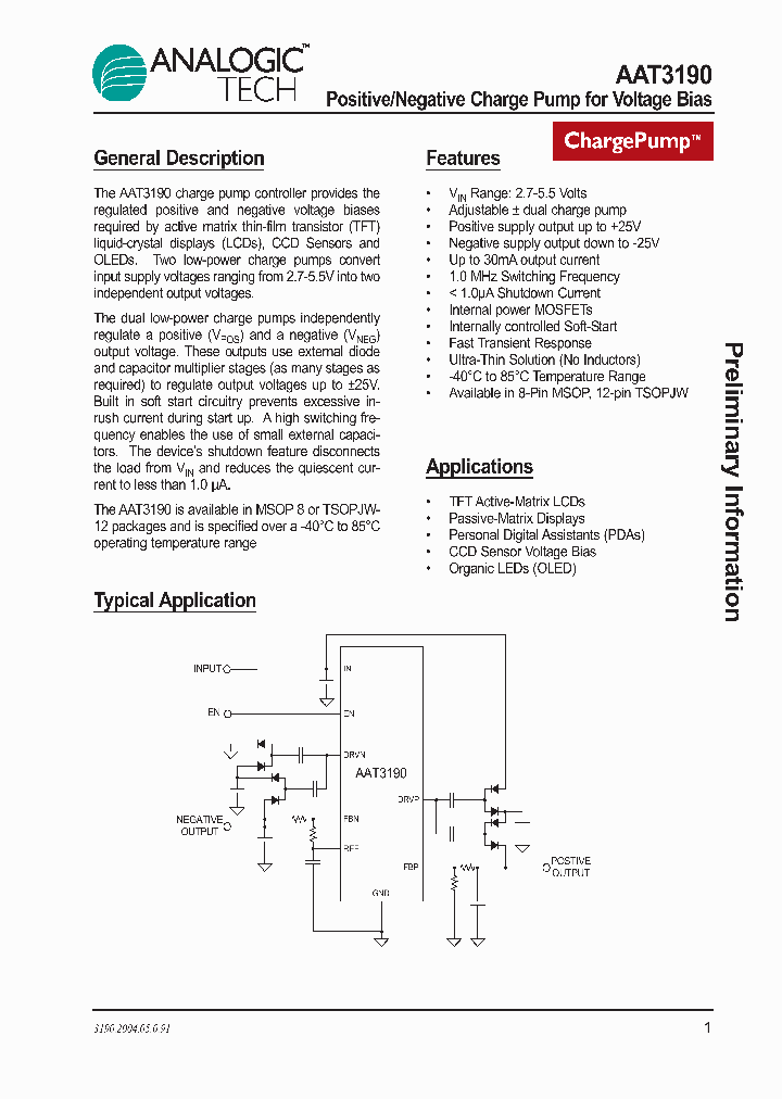 AAT3190_973634.PDF Datasheet