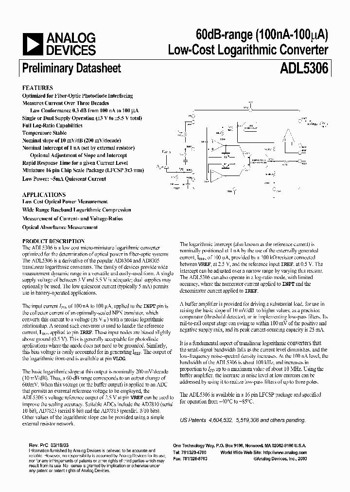 ADL5306_973878.PDF Datasheet