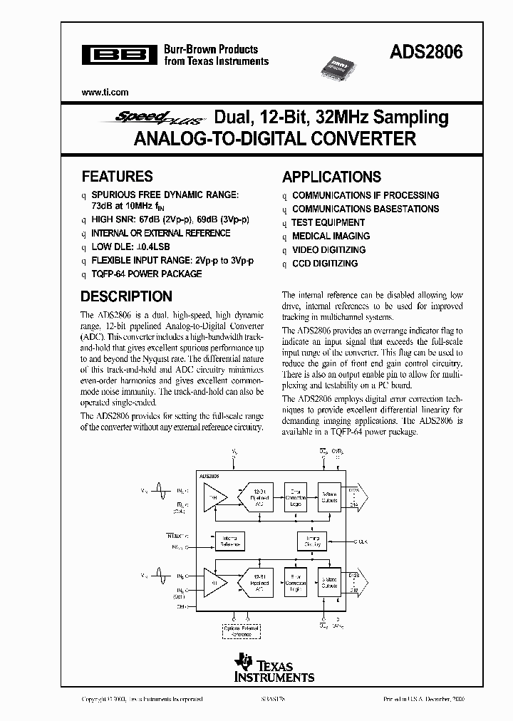ADS2806_973916.PDF Datasheet