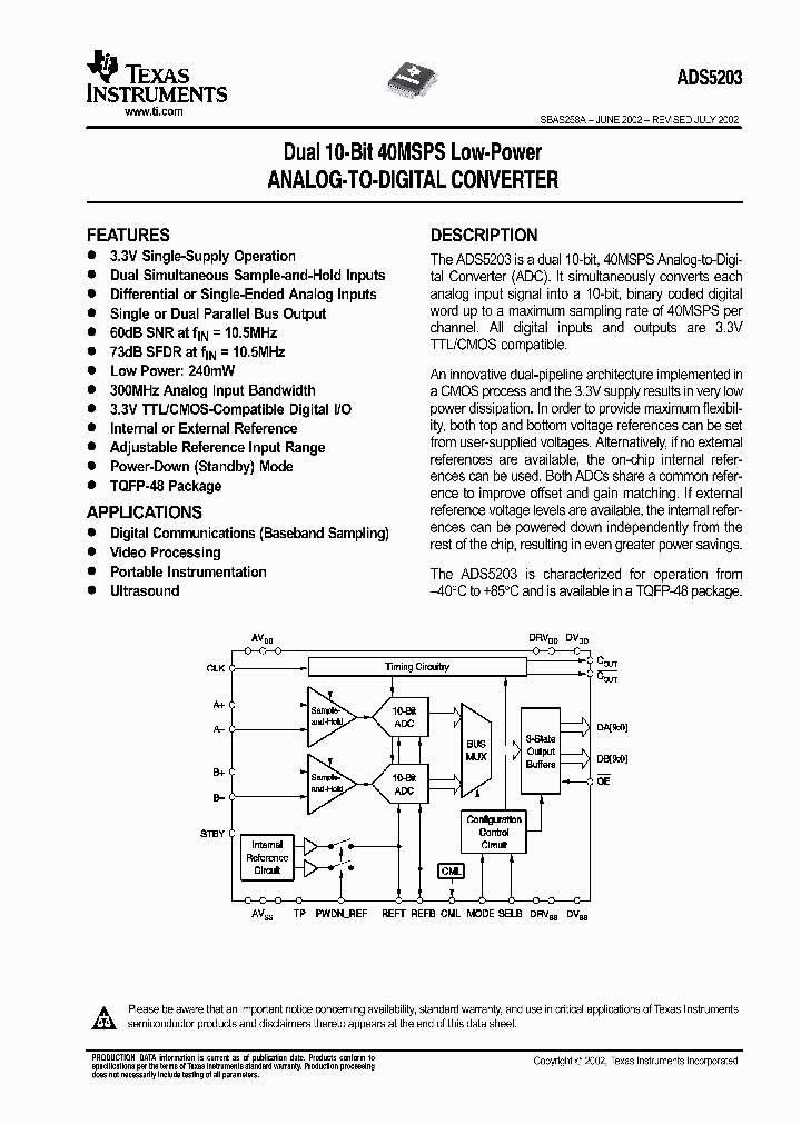 ADS5203_973920.PDF Datasheet