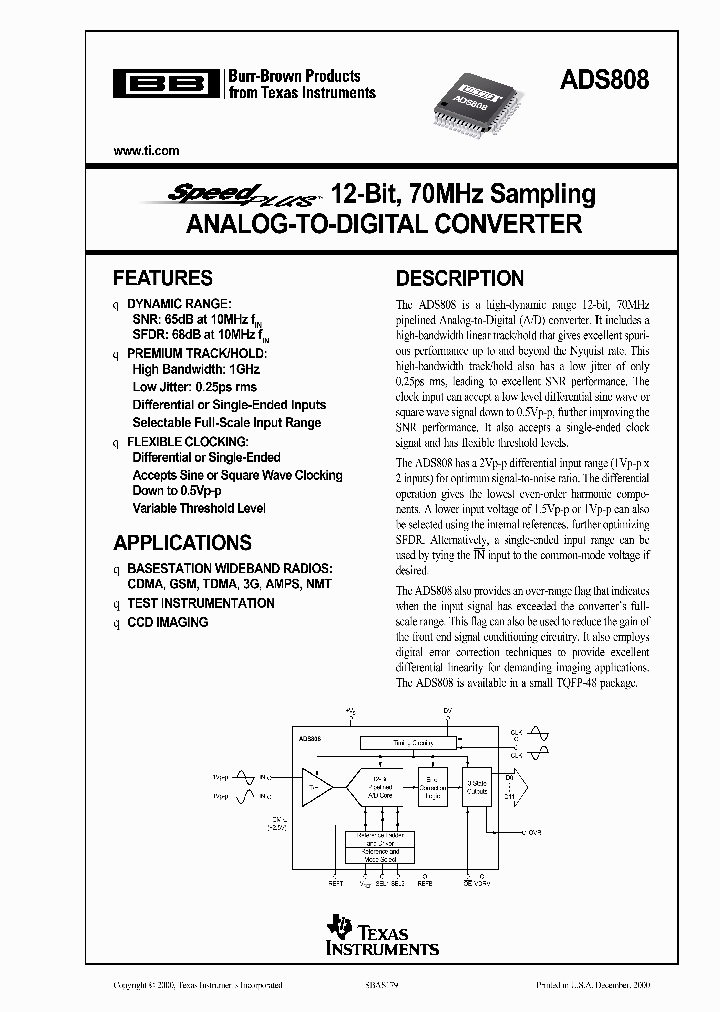 ADS808_973985.PDF Datasheet