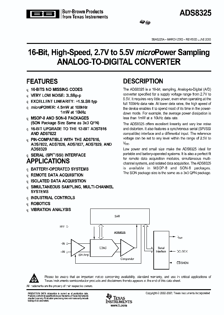 ADS8325_973999.PDF Datasheet