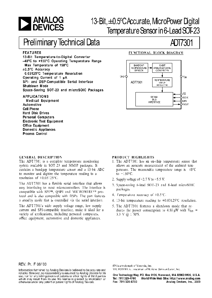 ADT7301_974027.PDF Datasheet