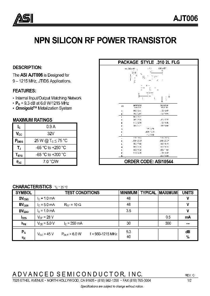 AJT006_974174.PDF Datasheet