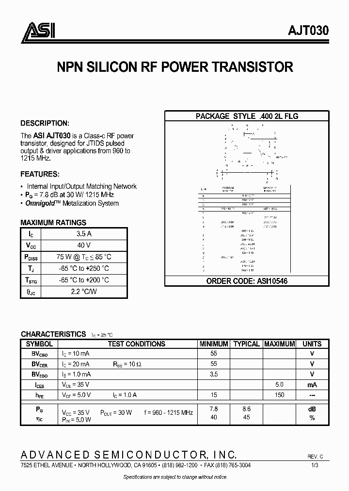 AJT30_974177.PDF Datasheet