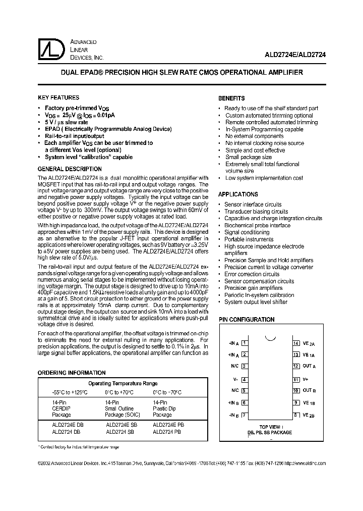 ALD2724E_974192.PDF Datasheet