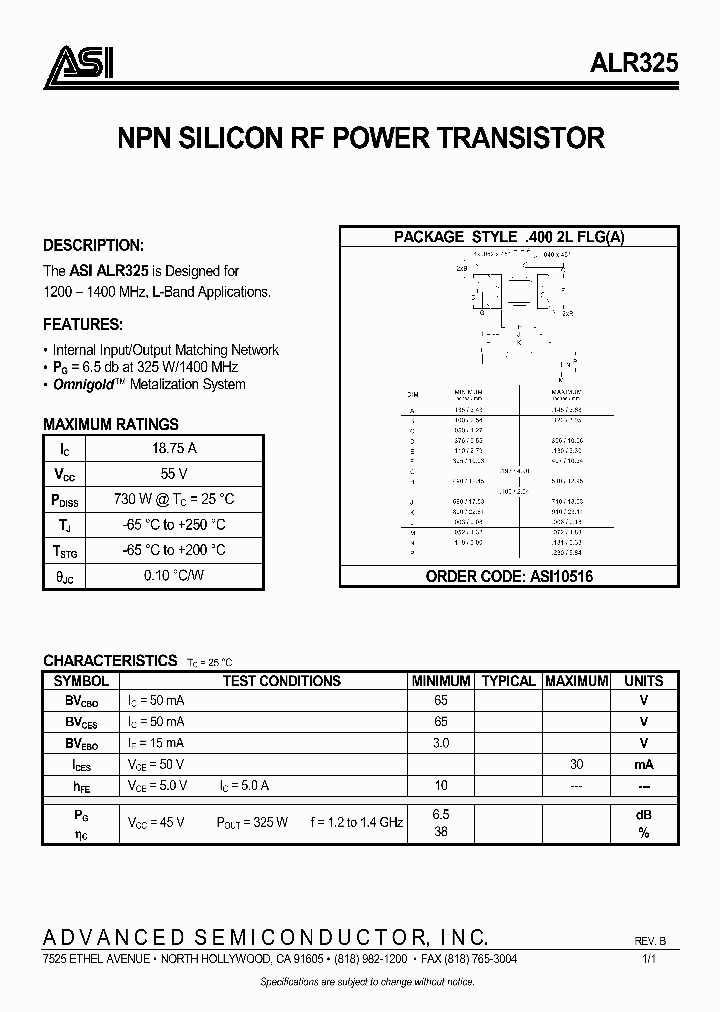 ALR325_974203.PDF Datasheet