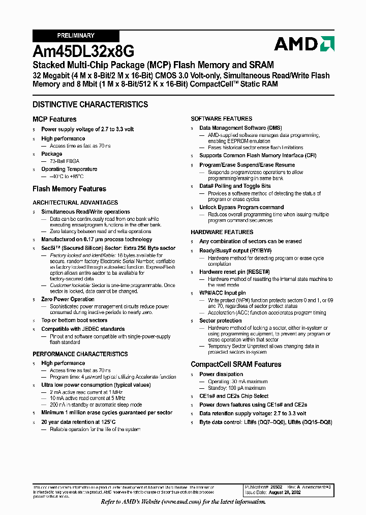 AM45DL32X8G_974308.PDF Datasheet
