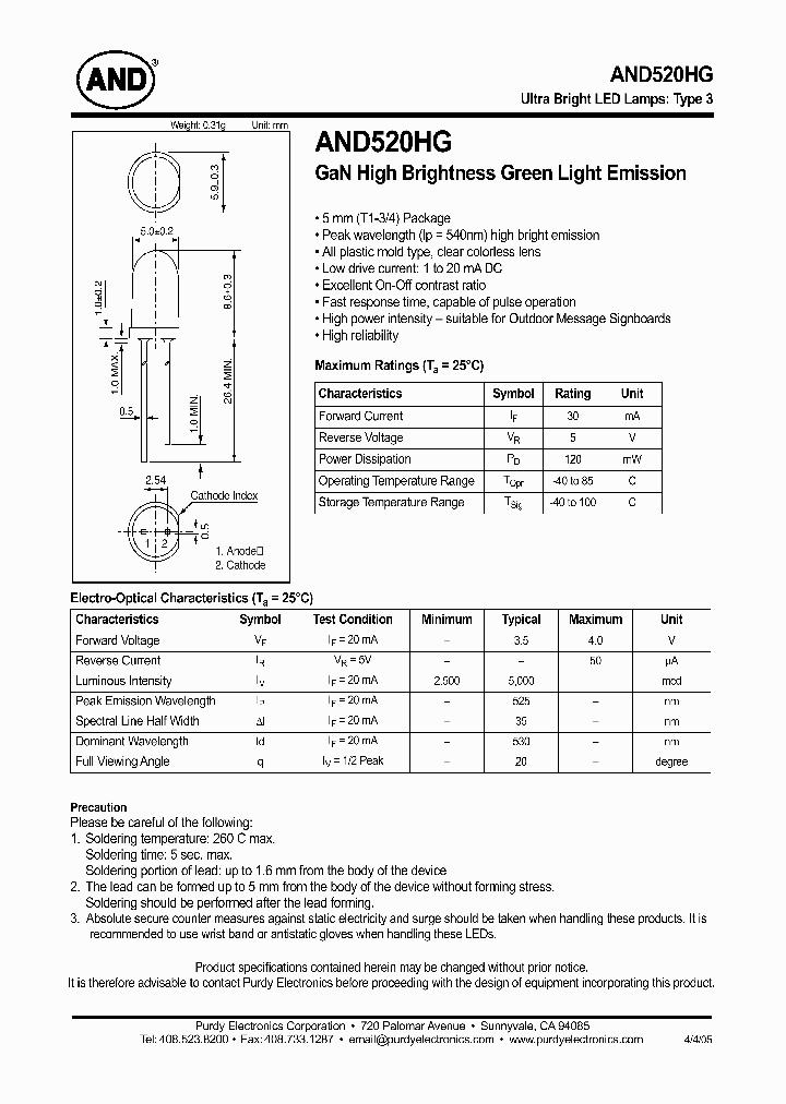 AND520HG_974576.PDF Datasheet