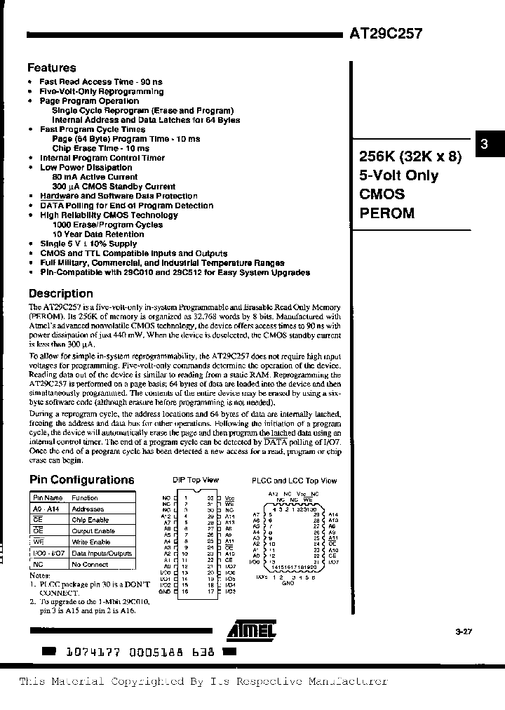 AT29C257-12DC_974888.PDF Datasheet