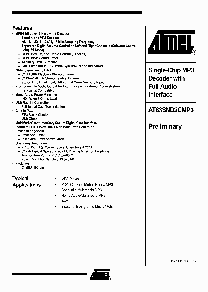 AT83SND2CMP3_974976.PDF Datasheet