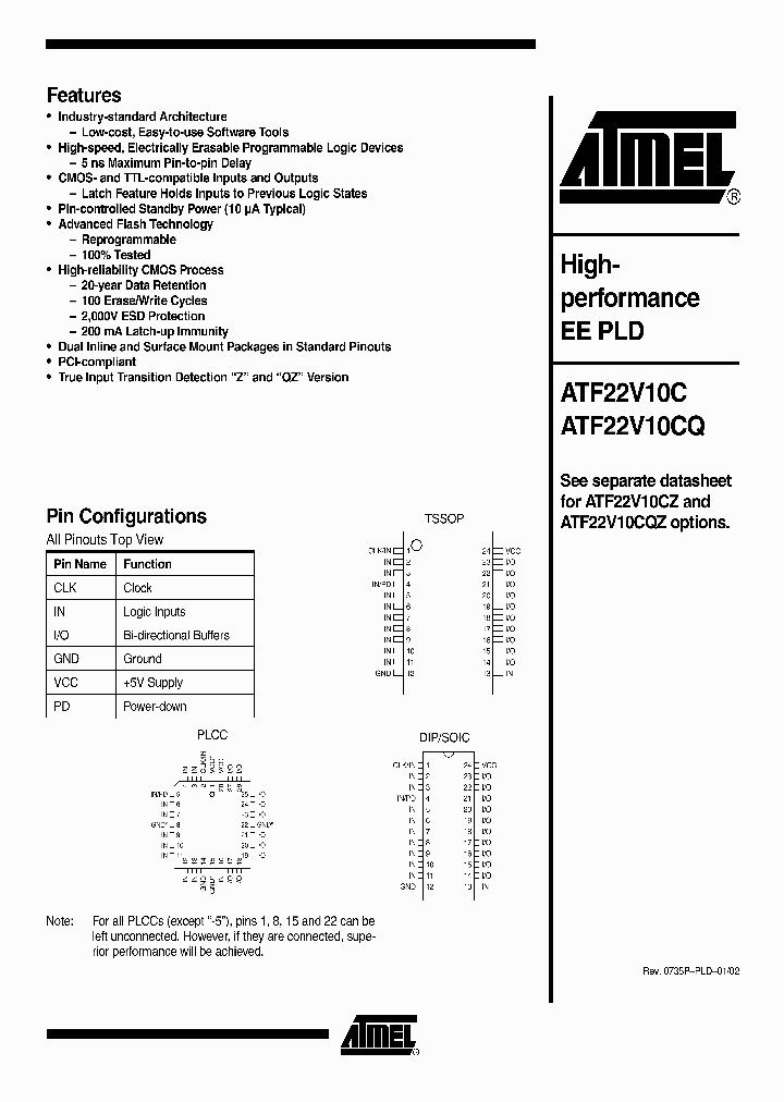 ATF22V10C_975076.PDF Datasheet