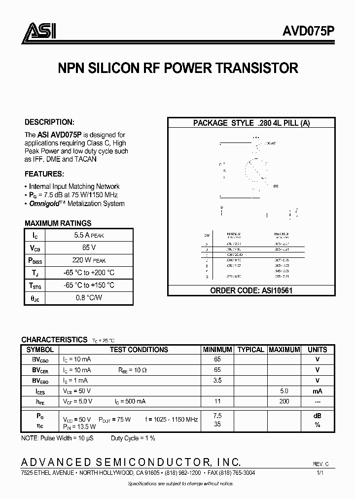 AVD075P_975134.PDF Datasheet