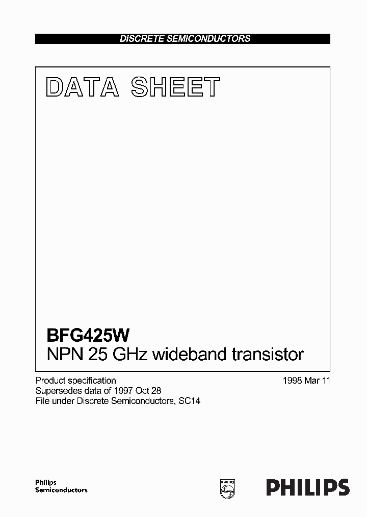BFG425W4_976019.PDF Datasheet