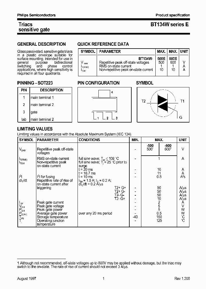 BT134WSERIESE1_976606.PDF Datasheet