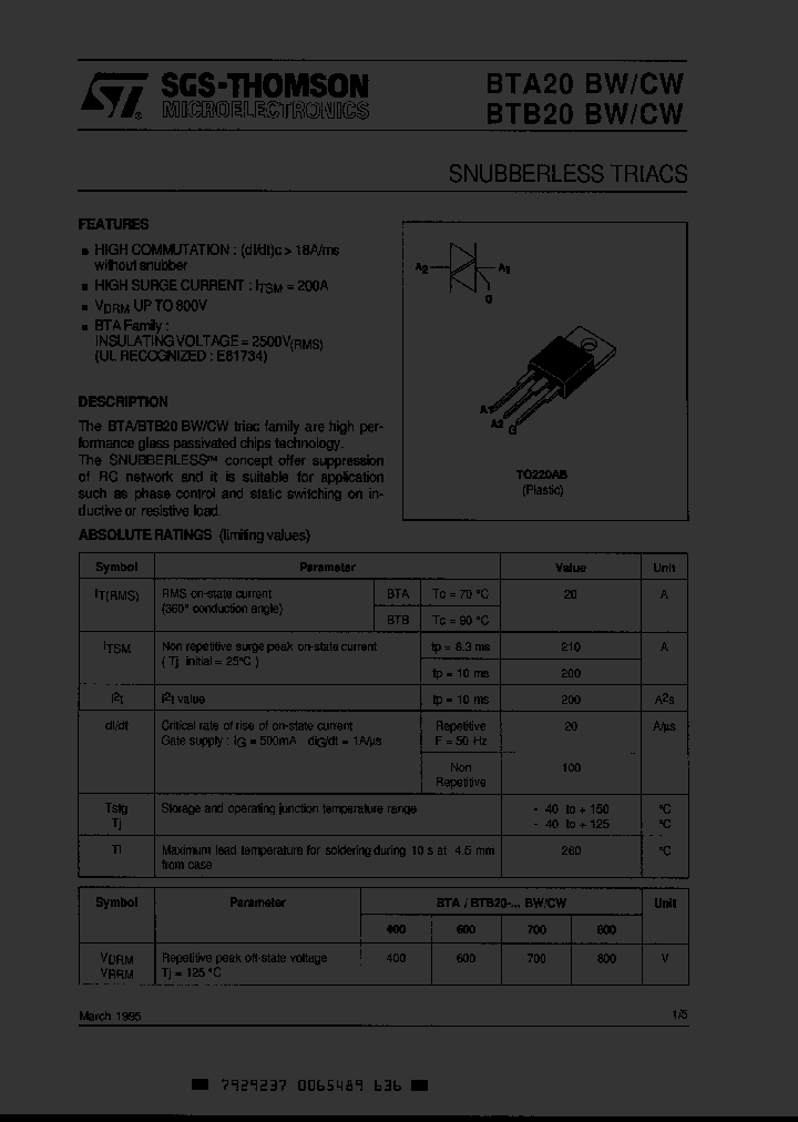 BTA20-400BW_976666.PDF Datasheet