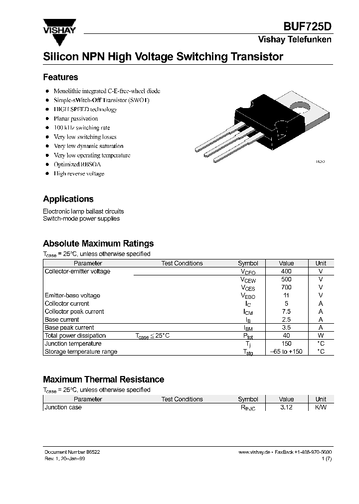 BUF725D_976799.PDF Datasheet