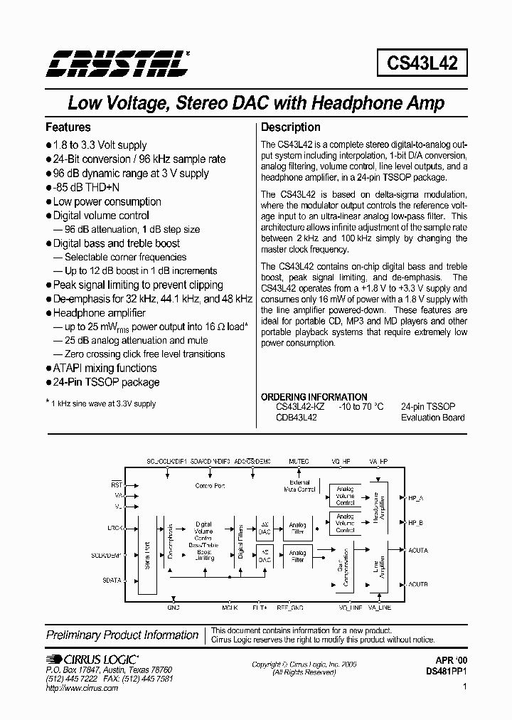 CS43L42_977939.PDF Datasheet