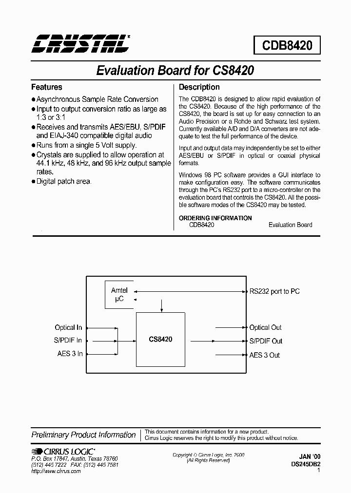 CS8420EB_978096.PDF Datasheet