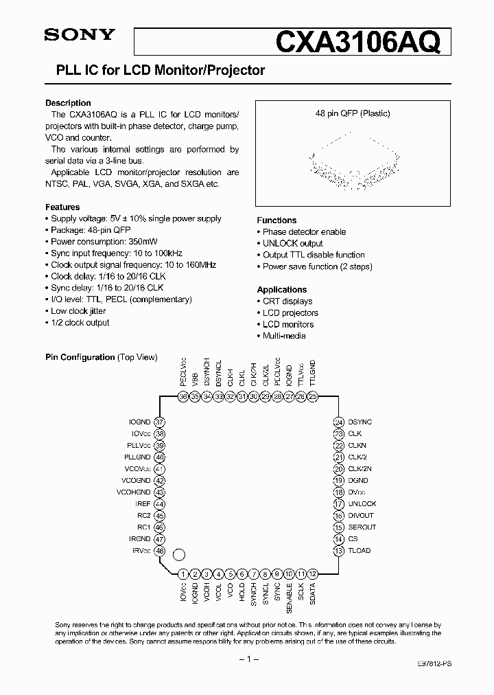 CXA3106AQ_978208.PDF Datasheet