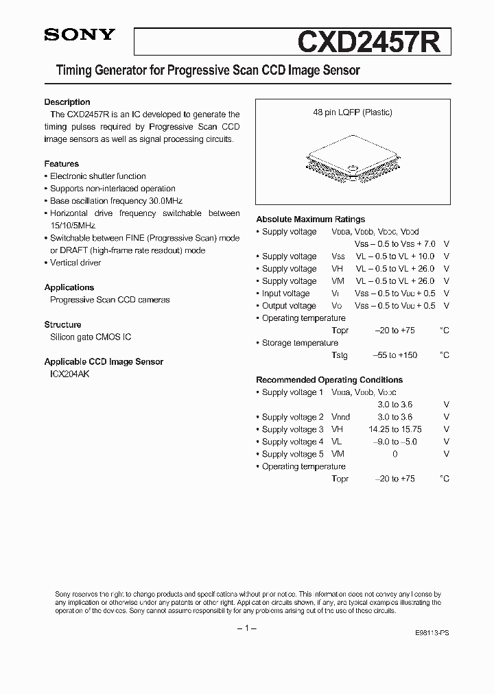 CXD2457R_978271.PDF Datasheet